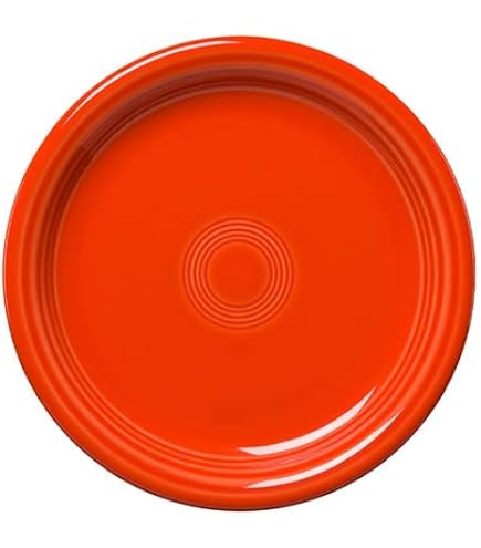 Amazon.com | Fiesta 7-1/4-Inch Salad Plates, Set of 4, Scarlet